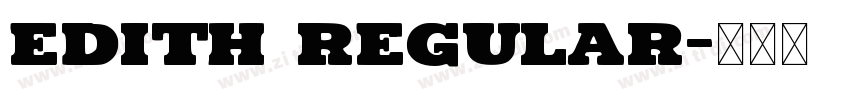 edith regular字体转换